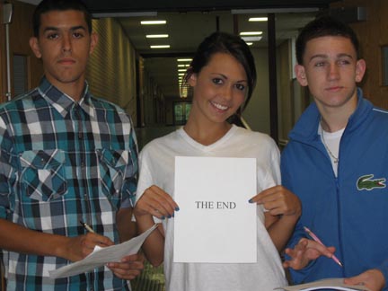 Seniors Greg Santos, Heather Roy, and Greg Cormier start their last year at LHS.