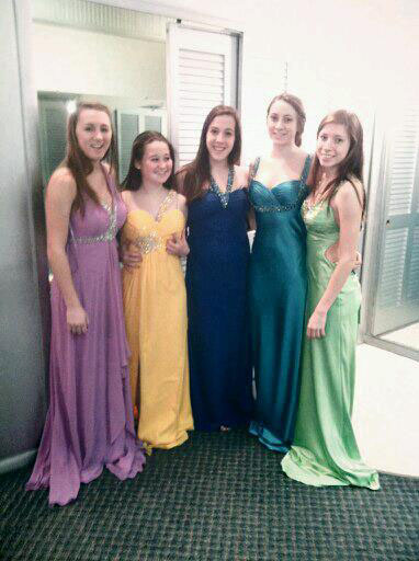 LHS girls shop for prom dresses