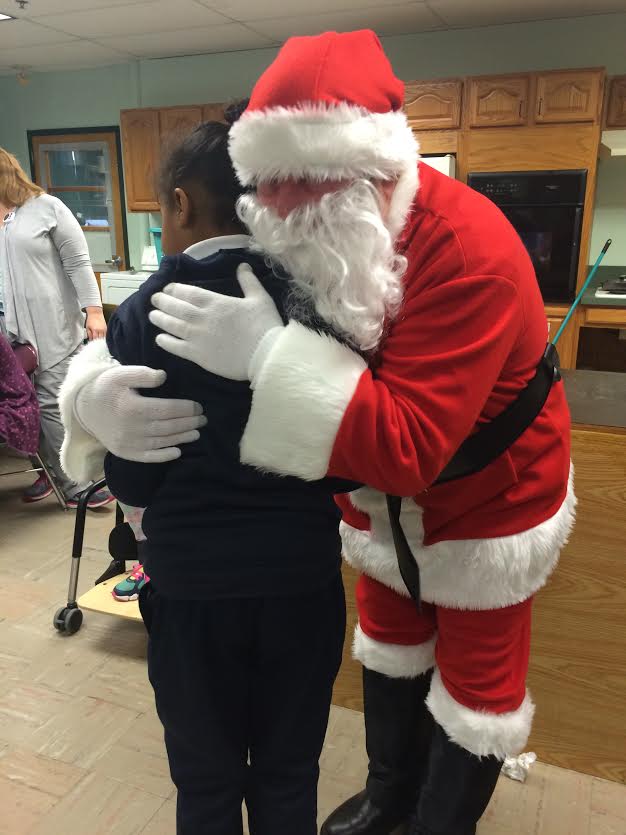 Santa makes a trip to LHS