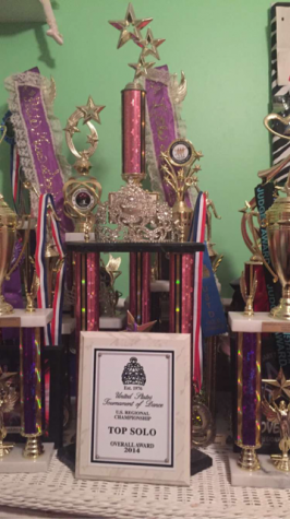 A few of the many awards and trophies she's received. 
