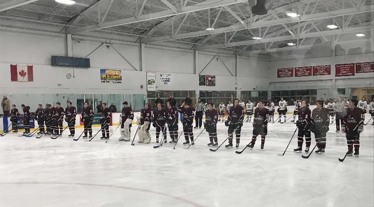 Hockey team honors teammates father