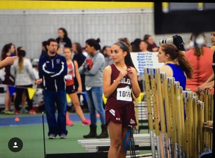 Catarina Ferreira Breaks School Record in Indoor Track