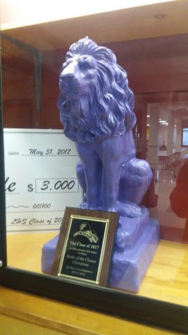 Lion statue to represent Battle of the Classes champions