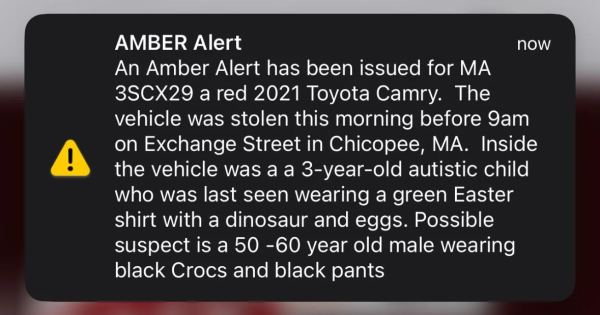 Amber Alert Briefly Issued For Chicopee Boy