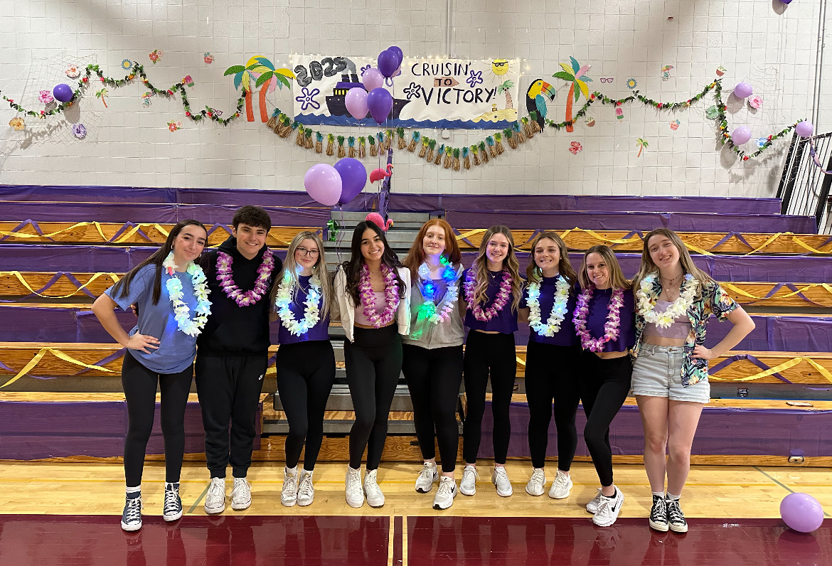 From left to right: Juniors Ava Augusto, Jack Favata, Mia Hurtado, Esther Coelho, Delores Calvao, Taylor Colberg, Sophia Scyocurka, Madison Tereso, and Caitlyn Day. 