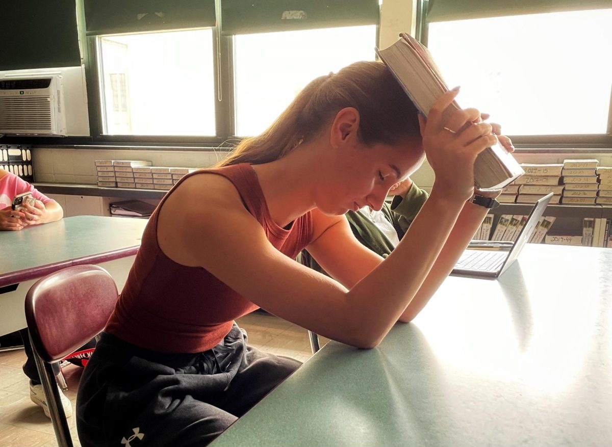 Cub Sports Editor, Faith Keroack "crashes out."