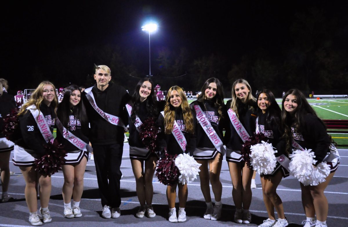 The Football Team, Cheerleaders, and Band All Celebrate Their Senior Night